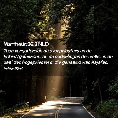 Picture 02 - Mattheüs 26:3 NLD - Toen vergaderden de overpriesters en de - Bible Verse Picture