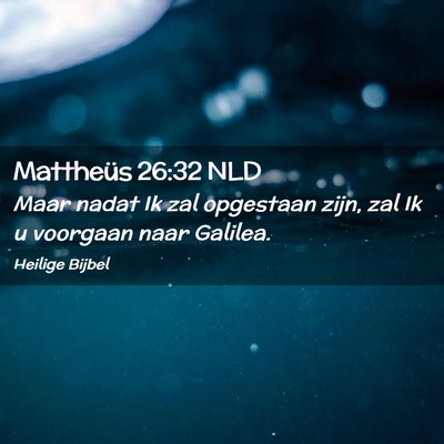 Picture 02 - Mattheüs 26:32 NLD - Maar nadat Ik zal opgestaan zijn, zal Ik u - Bible Verse Picture