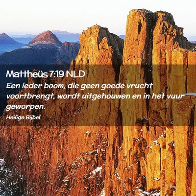 Picture 02 - Mattheüs 7:19 NLD - Een ieder boom, die geen goede vrucht - Bible Verse Picture