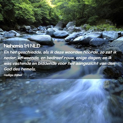 Picture 02 - Nehemia 1:4 NLD - En het geschiedde, als ik deze woorden hoorde, zo - Bible Verse Picture