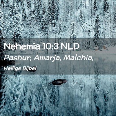 Picture 02 - Nehemia 10:3 NLD - Pashur, Amarja, - Bible Verse Picture