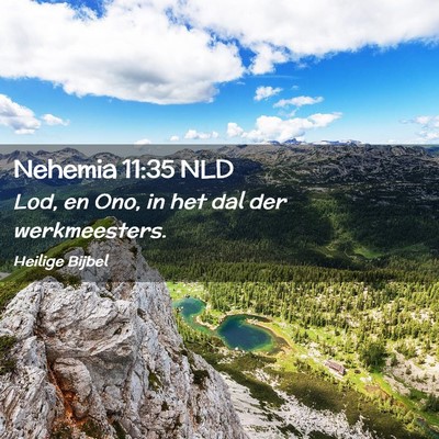 Picture 02 - Nehemia 11:35 NLD - Lod, en Ono, in het dal der - Bible Verse Picture