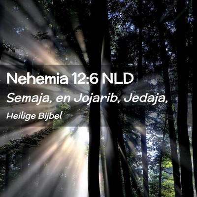 Picture 02 - Nehemia 12:6 NLD - Semaja, en Jojarib, - Bible Verse Picture