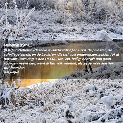 Picture 02 - Nehemia 8:9 NLD - (8:10) En Nehemia (dezelve is Hattirsatha) en - Bible Verse Picture