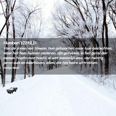 Picture 02 - Numberi 1:22 NLD - Van de zonen van Simeon, hun geboorten, naar hun - Bible Verse Picture