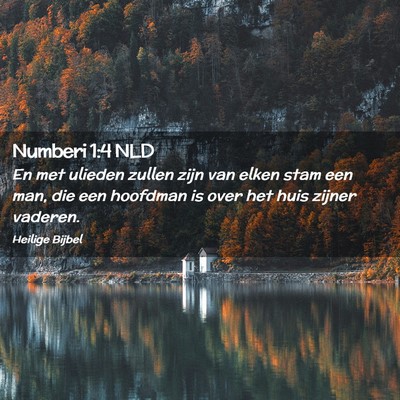 Picture 02 - Numberi 1:4 NLD - En met ulieden zullen zijn van elken stam een - Bible Verse Picture