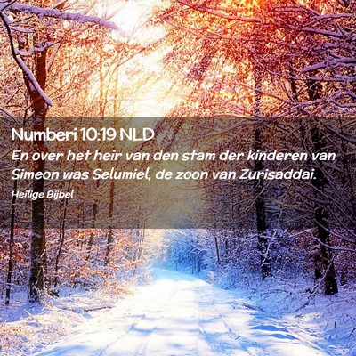 Picture 02 - Numberi 10:19 NLD - En over het heir van den stam der kinderen van - Bible Verse Picture
