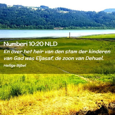 Picture 02 - Numberi 10:20 NLD - En over het heir van den stam der kinderen van - Bible Verse Picture