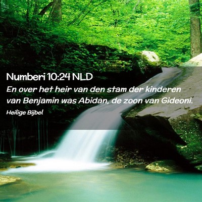 Picture 02 - Numberi 10:24 NLD - En over het heir van den stam der kinderen van - Bible Verse Picture