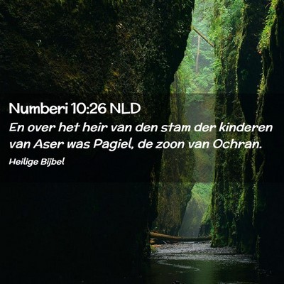 Picture 02 - Numberi 10:26 NLD - En over het heir van den stam der kinderen van - Bible Verse Picture