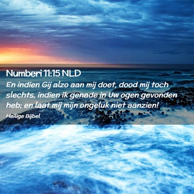 Picture 02 - Numberi 11:15 NLD - En indien Gij alzo aan mij doet, dood mij toch - Bible Verse Picture