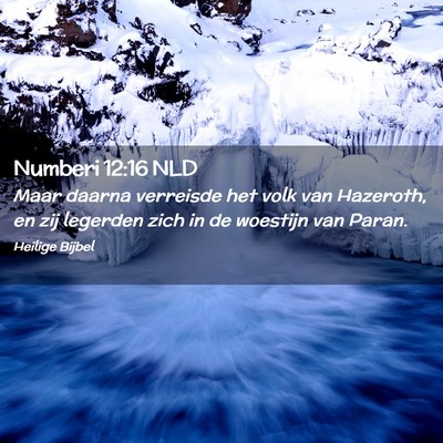 Picture 02 - Numberi 12:16 NLD - Maar daarna verreisde het volk van Hazeroth, en - Bible Verse Picture