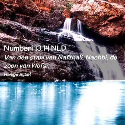 Picture 02 - Numberi 13:14 NLD - Van den stam van Nafthali, Nachbi, de zoon van - Bible Verse Picture