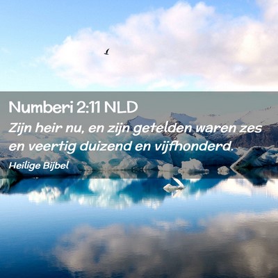 Picture 02 - Numberi 2:11 NLD - Zijn heir nu, en zijn getelden waren zes en - Bible Verse Picture