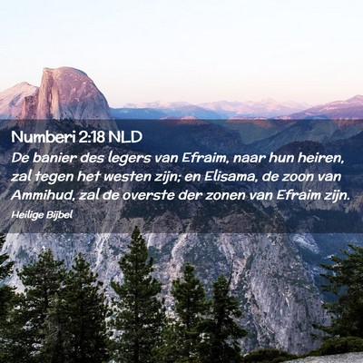 Picture 02 - Numberi 2:18 NLD - De banier des legers van Efraim, naar hun heiren, - Bible Verse Picture