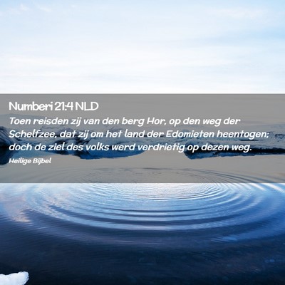 Picture 02 - Numberi 21:4 NLD - Toen reisden zij van den berg Hor, op den weg der - Bible Verse Picture