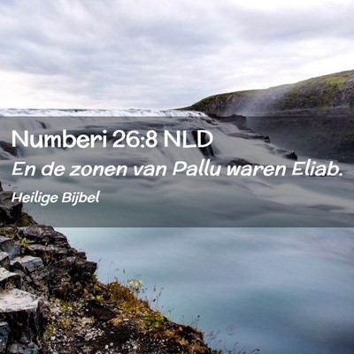 Picture 02 - Numberi 26:8 NLD - En de zonen van Pallu waren - Bible Verse Picture