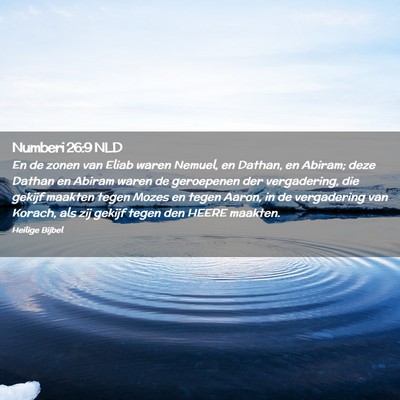 Picture 02 - Numberi 26:9 NLD - En de zonen van Eliab waren Nemuel, en Dathan, en - Bible Verse Picture
