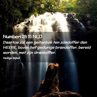 Picture 02 - Numberi 28:15 NLD - Daartoe zal een geitenbok ten zondoffer den - Bible Verse Picture