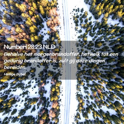 Picture 02 - Numberi 28:23 NLD - Behalve het morgenbrandoffer, hetwelk tot een - Bible Verse Picture