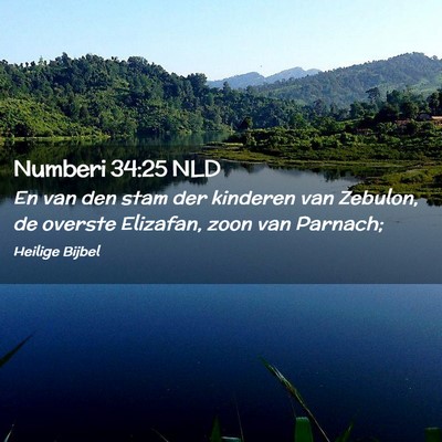 Picture 02 - Numberi 34:25 NLD - En van den stam der kinderen van Zebulon, de - Bible Verse Picture