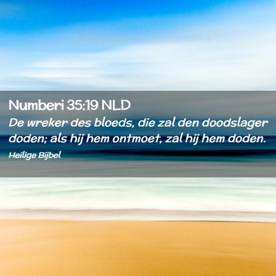 Picture 02 - Numberi 35:19 NLD - De wreker des bloeds, die zal den doodslager - Bible Verse Picture