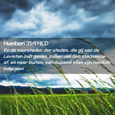 Picture 02 - Numberi 35:4 NLD - En de voorsteden der steden, die gij aan de - Bible Verse Picture