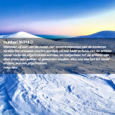 Picture 02 - Numberi 36:3 NLD - Wanneer zij een van de zonen der andere stammen - Bible Verse Picture