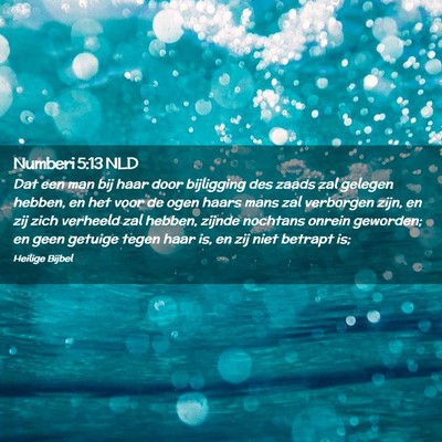 Picture 02 - Numberi 5:13 NLD - Dat een man bij haar door bijligging des zaads - Bible Verse Picture