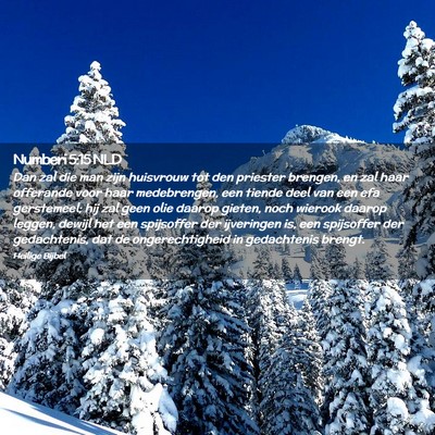 Picture 02 - Numberi 5:15 NLD - Dan zal die man zijn huisvrouw tot den priester - Bible Verse Picture