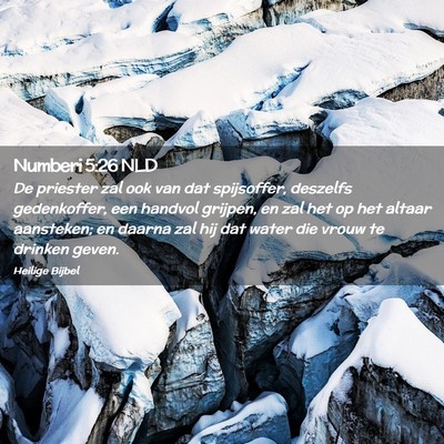 Picture 02 - Numberi 5:26 NLD - De priester zal ook van dat spijsoffer, deszelfs - Bible Verse Picture