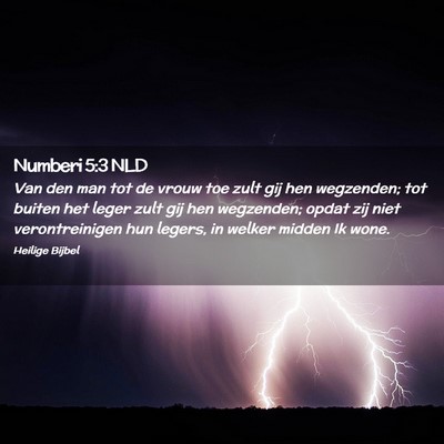 Picture 02 - Numberi 5:3 NLD - Van den man tot de vrouw toe zult gij hen - Bible Verse Picture