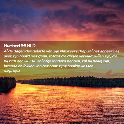 Picture 02 - Numberi 6:5 NLD - Al de dagen der gelofte van zijn Nazireerschap - Bible Verse Picture