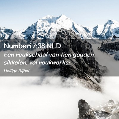 Picture 02 - Numberi 7:38 NLD - Een reukschaal van tien gouden sikkelen, vol - Bible Verse Picture