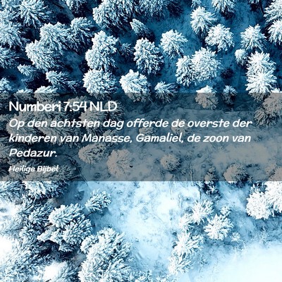 Picture 02 - Numberi 7:54 NLD - Op den achtsten dag offerde de overste der - Bible Verse Picture