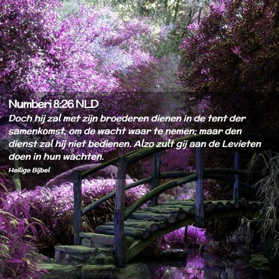 Picture 02 - Numberi 8:26 NLD - Doch hij zal met zijn broederen dienen in de tent - Bible Verse Picture