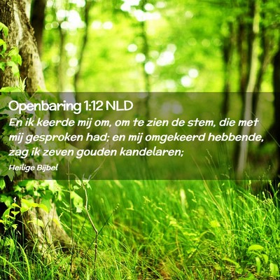 Picture 02 - Openbaring 1:12 NLD - En ik keerde mij om, om te zien de stem, die met - Bible Verse Picture