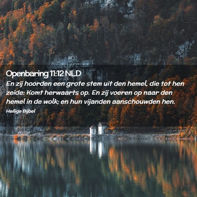 Picture 02 - Openbaring 11:12 NLD - En zij hoorden een grote stem uit den hemel, die - Bible Verse Picture