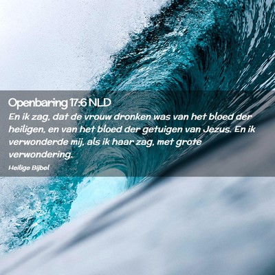 Picture 02 - Openbaring 17:6 NLD - En ik zag, dat de vrouw dronken was van het bloed - Bible Verse Picture