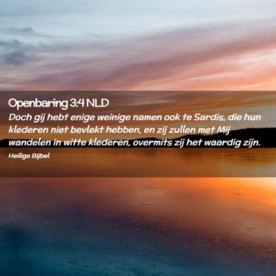 Picture 02 - Openbaring 3:4 NLD - Doch gij hebt enige weinige namen ook te Sardis, - Bible Verse Picture