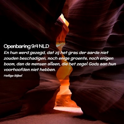 Picture 02 - Openbaring 9:4 NLD - En hun werd gezegd, dat zij het gras der aarde - Bible Verse Picture