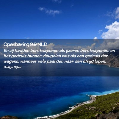 Picture 02 - Openbaring 9:9 NLD - En zij hadden borstwapenen als ijzeren - Bible Verse Picture