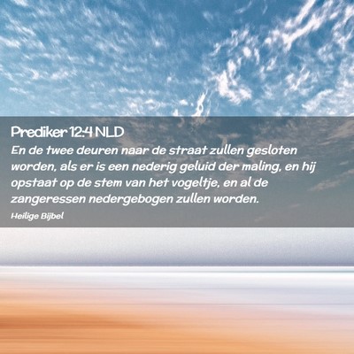 Picture 02 - Prediker 12:4 NLD - En de twee deuren naar de straat zullen gesloten - Bible Verse Picture