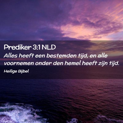 Picture 02 - Prediker 3:1 NLD - Alles heeft een bestemden tijd, en alle voornemen - Bible Verse Picture