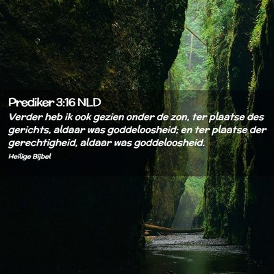 Picture 02 - Prediker 3:16 NLD - Verder heb ik ook gezien onder de zon, ter - Bible Verse Picture