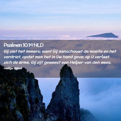 Picture 02 - Psalmen 10:14 NLD - Gij ziet het immers; want Gij aanschouwt de - Bible Verse Picture