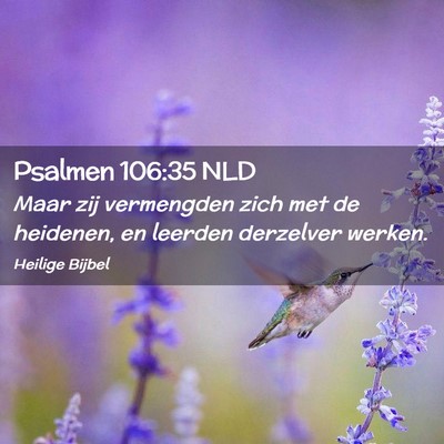 Picture 02 - Psalmen 106:35 NLD - Maar zij vermengden zich met de heidenen, en - Bible Verse Picture
