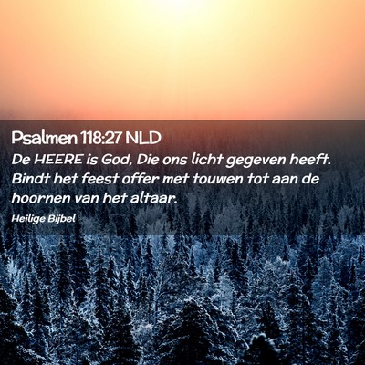 Picture 02 - Psalmen 118:27 NLD - De HEERE is God, Die ons licht gegeven heeft. - Bible Verse Picture