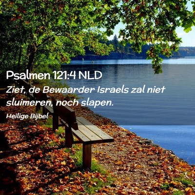 Picture 02 - Psalmen 121:4 NLD - Ziet, de Bewaarder Israels zal niet sluimeren, - Bible Verse Picture