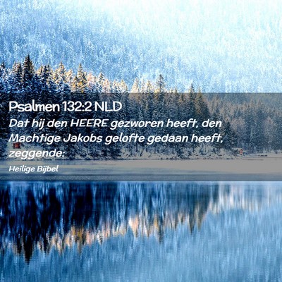 Picture 02 - Psalmen 132:2 NLD - Dat hij den HEERE gezworen heeft, den Machtige - Bible Verse Picture
